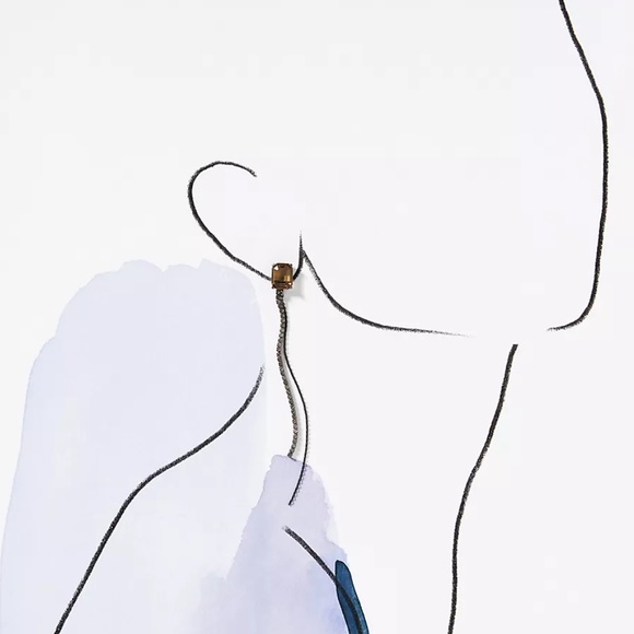 Anthropologie Gem Stud Crystal Drop EARRINGS - Picture 2 of 4